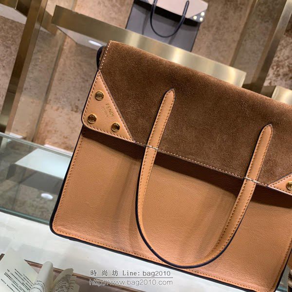 FENDI女包 FENDI FLIP手袋  大號 芬迪手提包 肩背斜挎女包  fdz2220